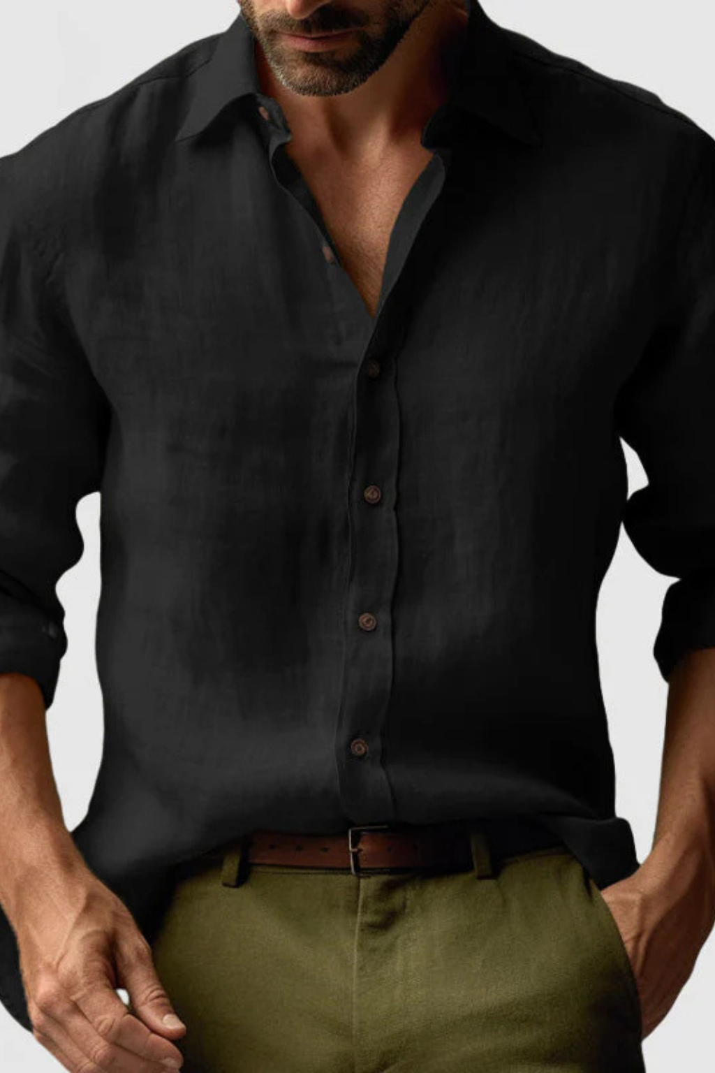Harrison – Camisa de lino informal elegante para hombre