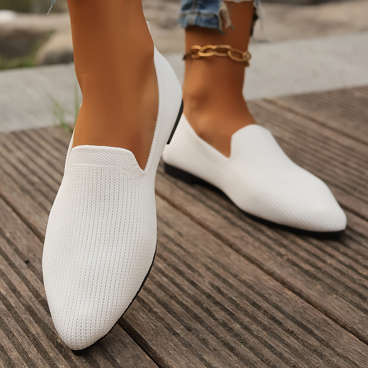 Nayara – Zapatos planos de punto para mujer