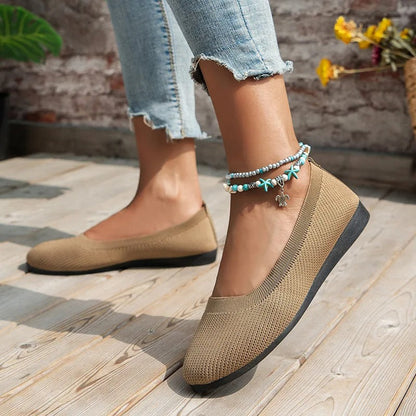 Zapatos bailarinas transpirables con suela antideslizante para mujer – ELVY PARIS