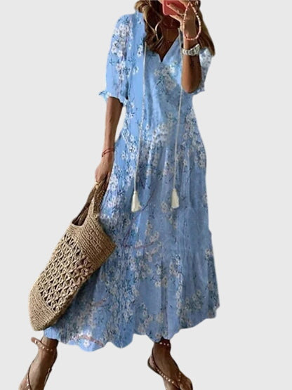 Amalia – Vestido bohemio vintage de verano para mujer
