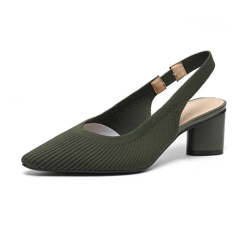 Tacones elegantes con punta fina y tira trasera – VALSERA
