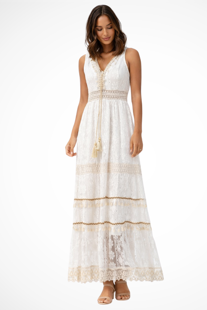 Imogen – Vestido maxi bohemio de verano para mujer
