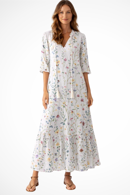 Isla – Vestido maxi bohemio de playa para mujer