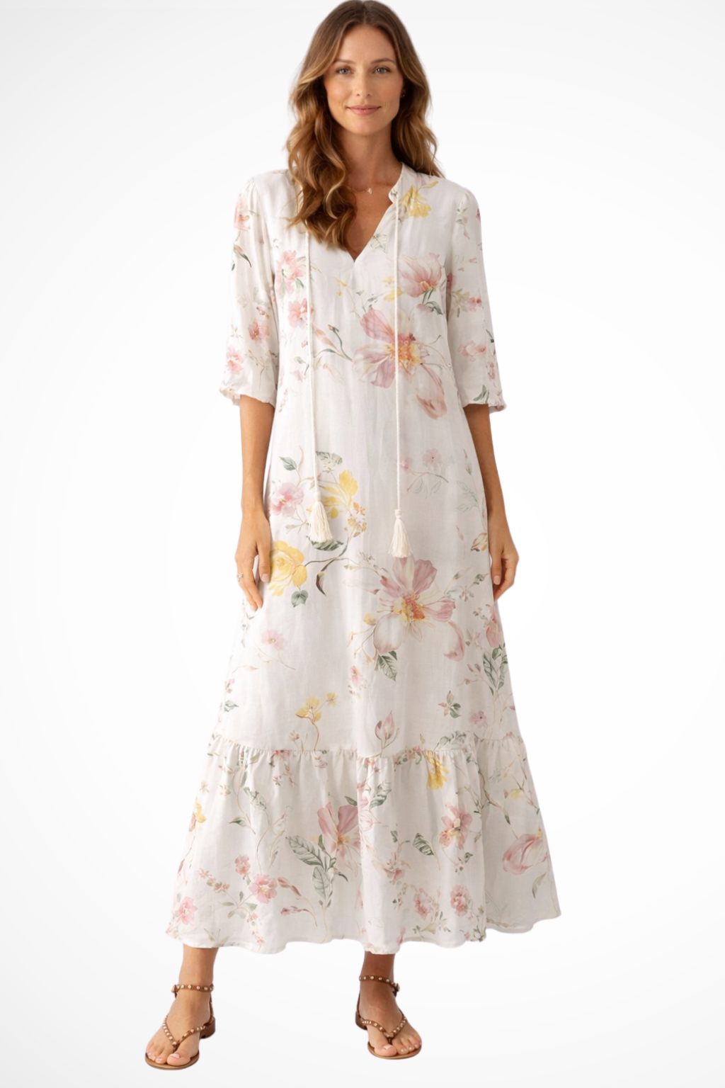 Isla – Vestido maxi bohemio de playa para mujer