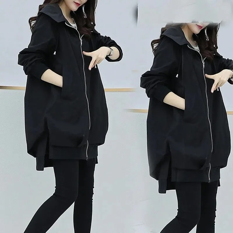 FLORINA - Trench coat ligero con cremallera y corte relajado para mujer