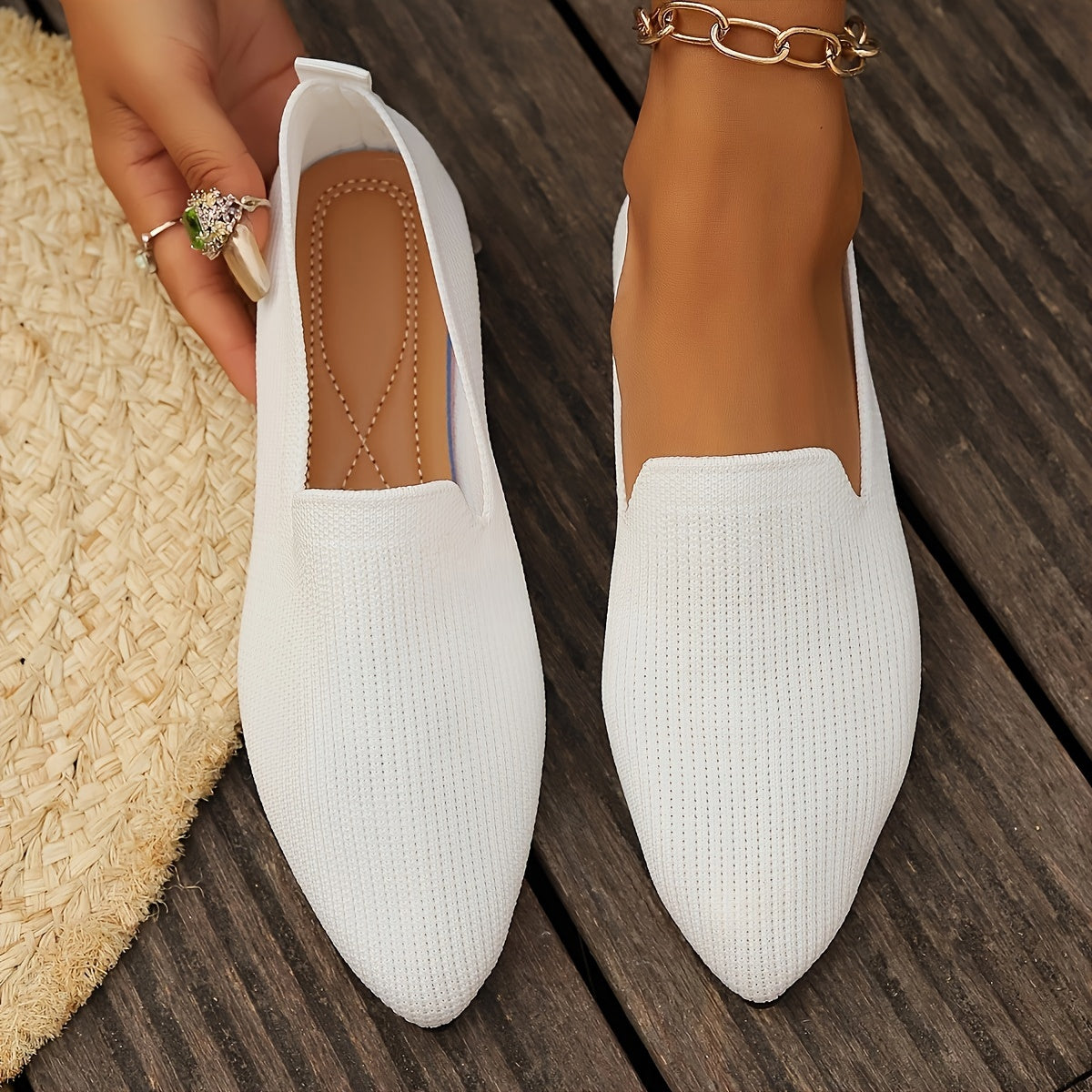Nayara – Zapatos planos de punto para mujer