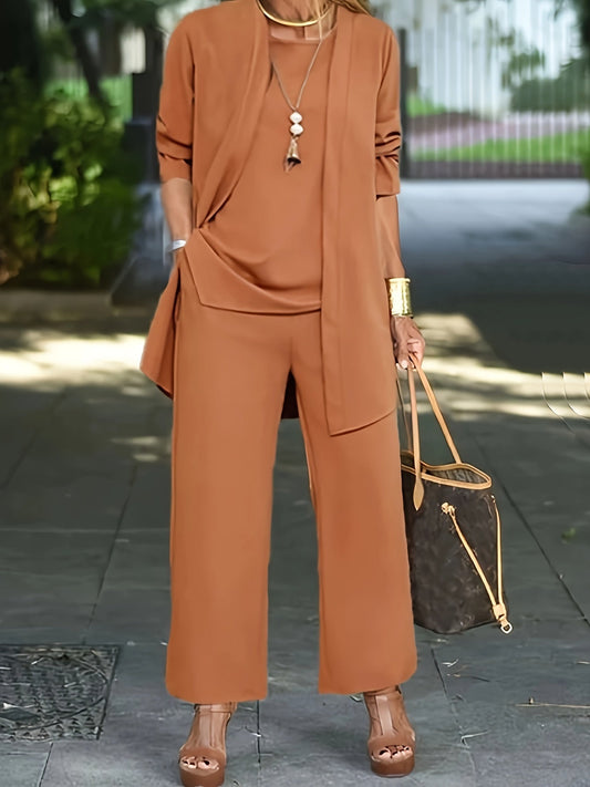 Conjunto elegante de tres piezas para mujer – VIANELLA