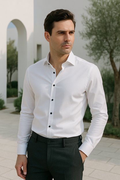Orleans – Camisa casual inteligente sin arrugas para hombre