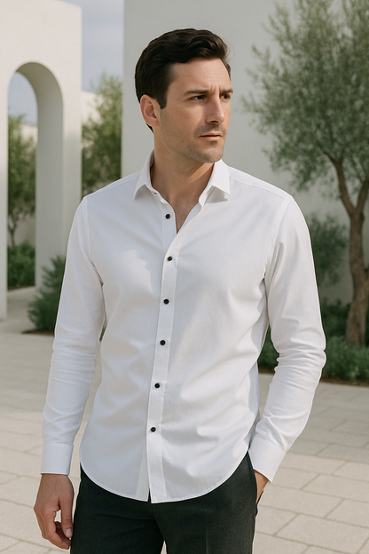 Orleans – Camisa casual inteligente sin arrugas para hombre