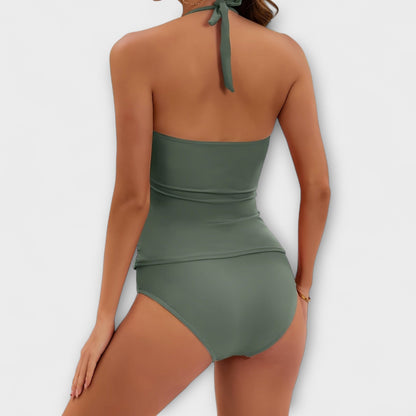 Andrea – Bañador de una pieza sólido para mujer