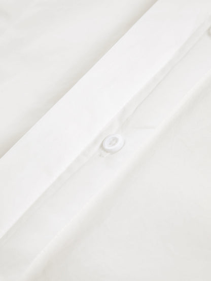 Marina – Camisa clásica de botones de algodón para mujer
