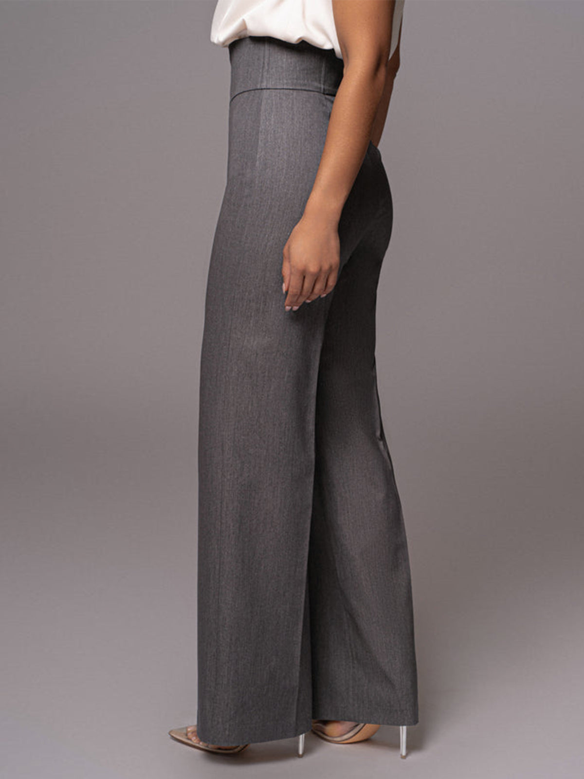 Aurora – Pantalón de pierna recta de tiro alto para mujer