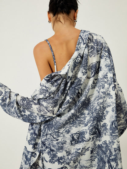 Marbella – Conjunto de tres piezas con estampado floral para mujer