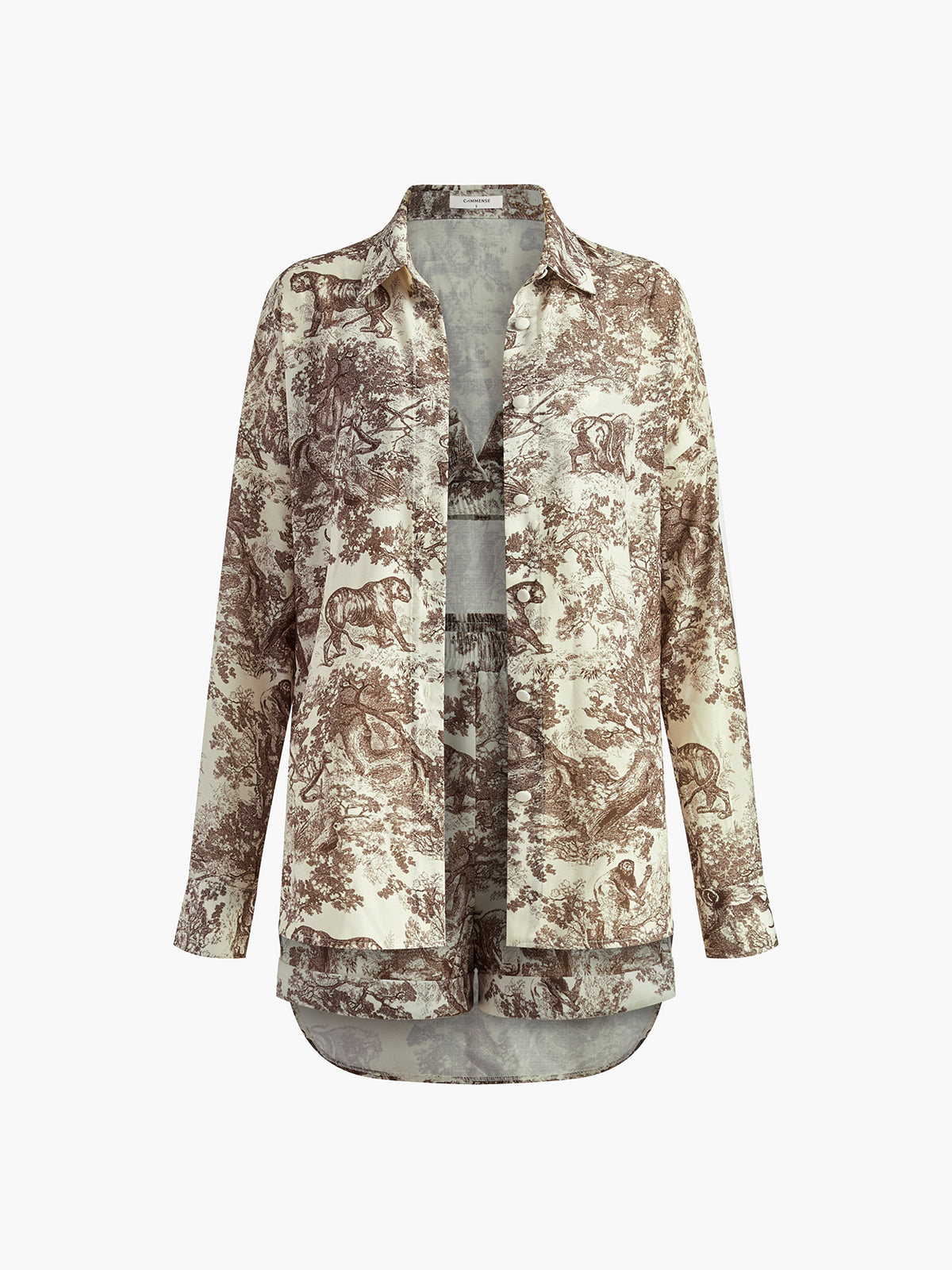 Marbella – Conjunto de tres piezas con estampado floral para mujer