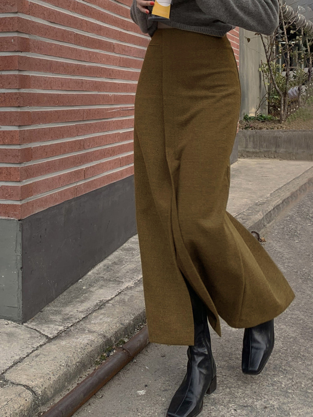 Serena – Falda maxi con abertura lateral para mujer