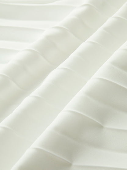 Celestia – Vestido largo sin tirantes plisado con abertura lateral para mujer