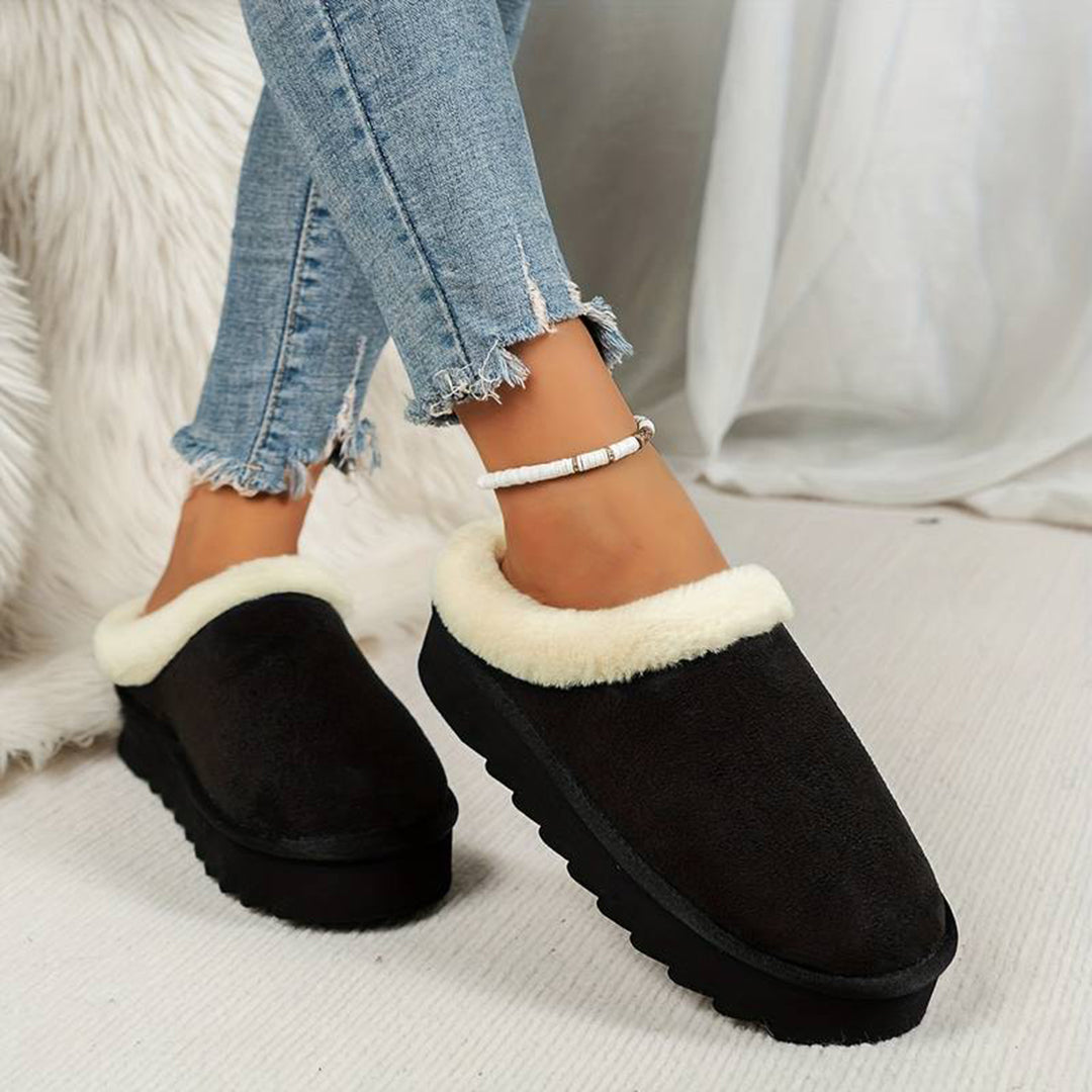 BRIDGET - Zapatillas de casa cálidas con suela gruesa para mujeres
