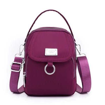 Bolso bandolera de nailon ligero e impermeable para mujer – NAYLA