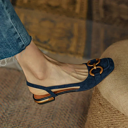 Sandalias de mujer con diseño elegante y hebilla metálica – KINGA