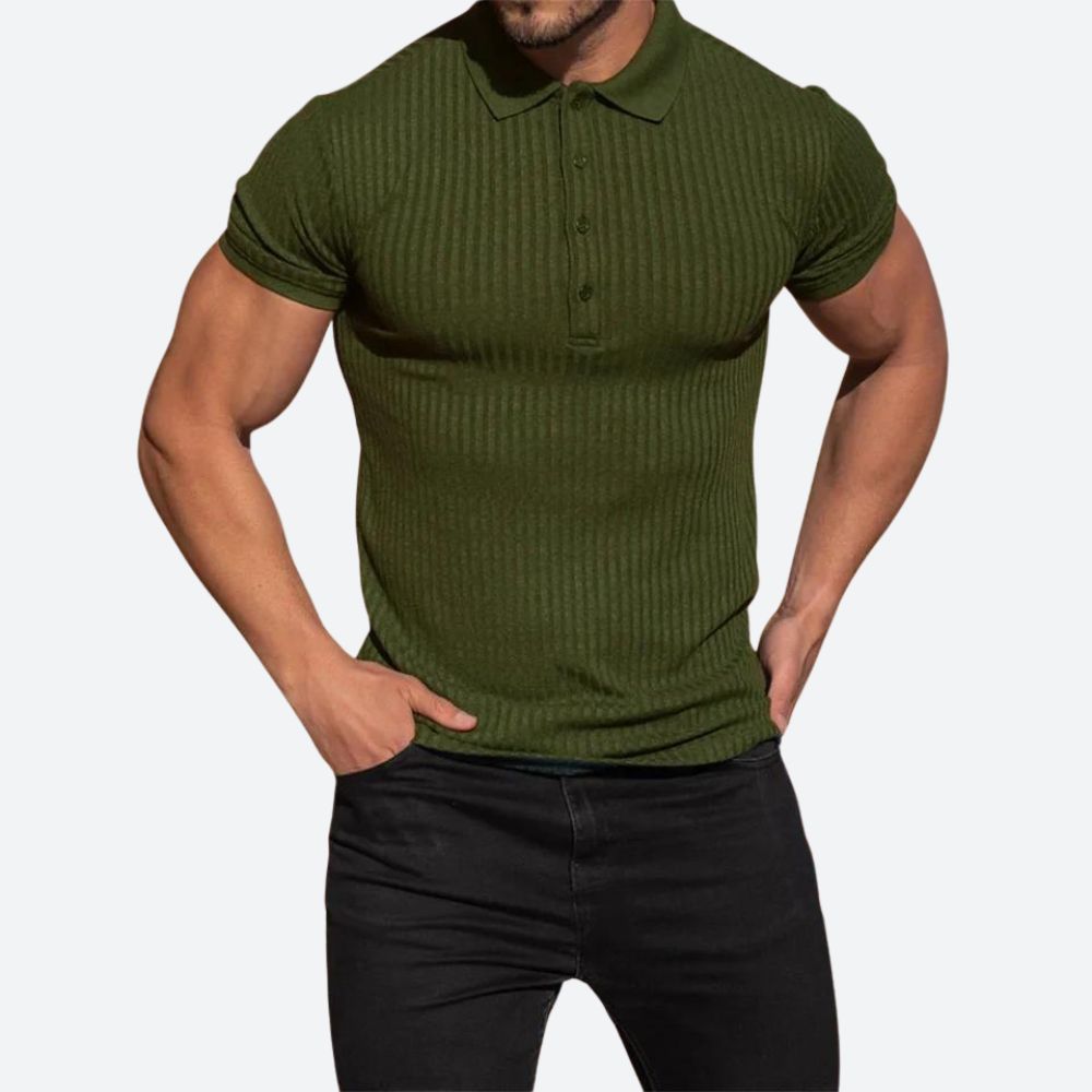 Polo entallado de estilo elegante para hombre – Varelio
