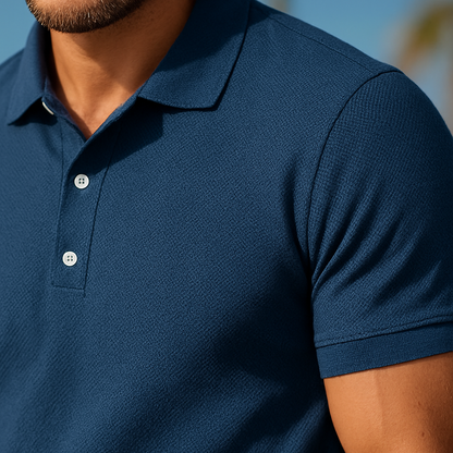 EADRIC – Conjunto de verano para hombre con polo y pantalón corto a juego