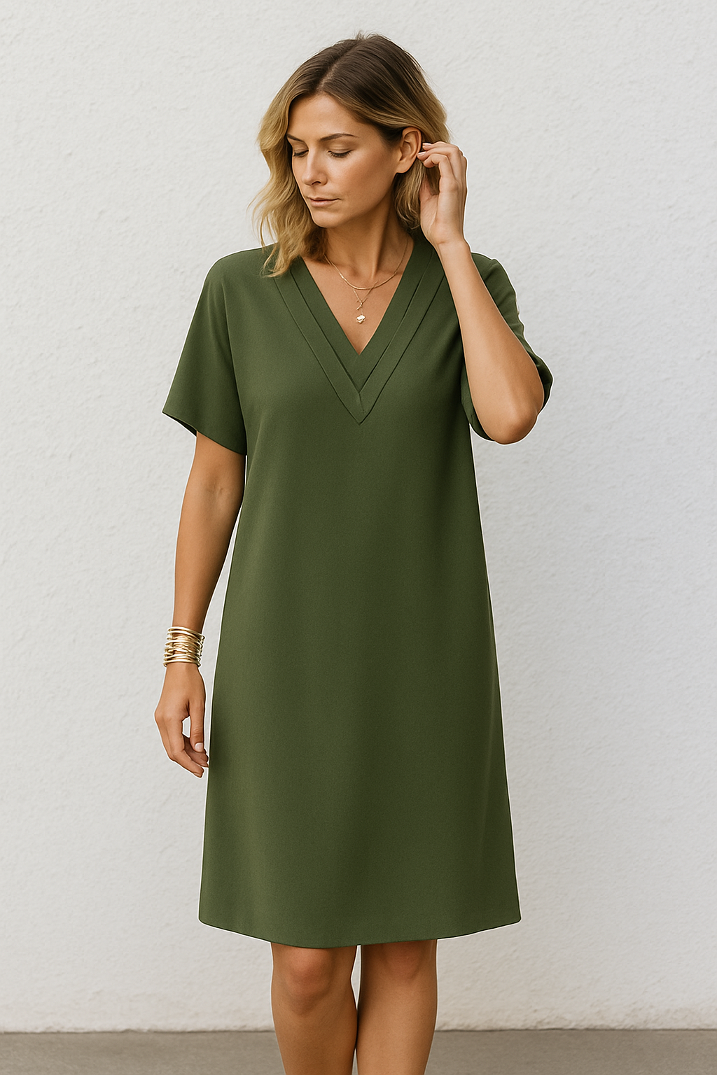 Valentina – Vestido de verano con escote en V para mujer