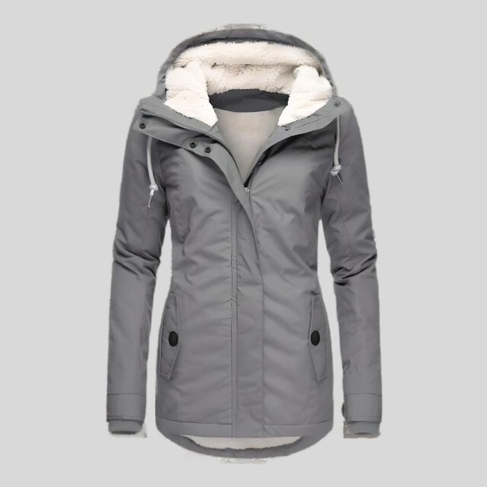Chaqueta Impermeable Larga con Capucha para Mujer – CHRISTIN