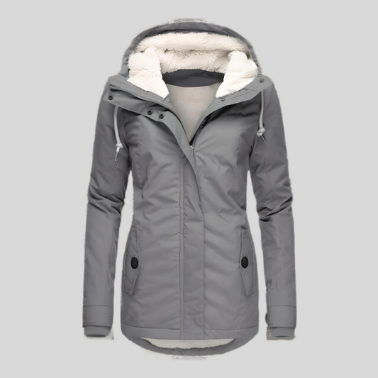 Chaqueta Impermeable Larga con Capucha para Mujer – CHRISTIN