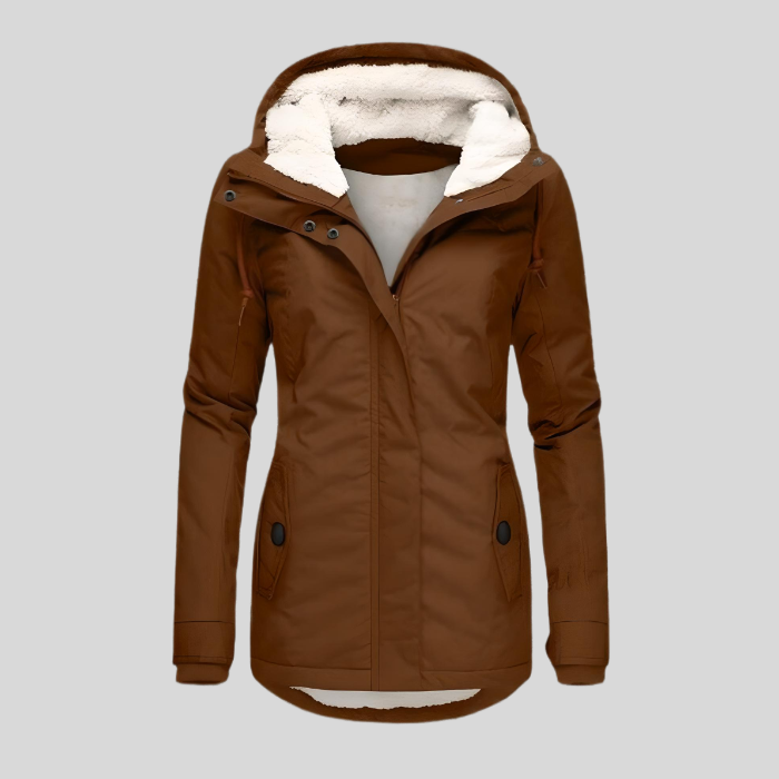Chaqueta Impermeable Larga con Capucha para Mujer – CHRISTIN