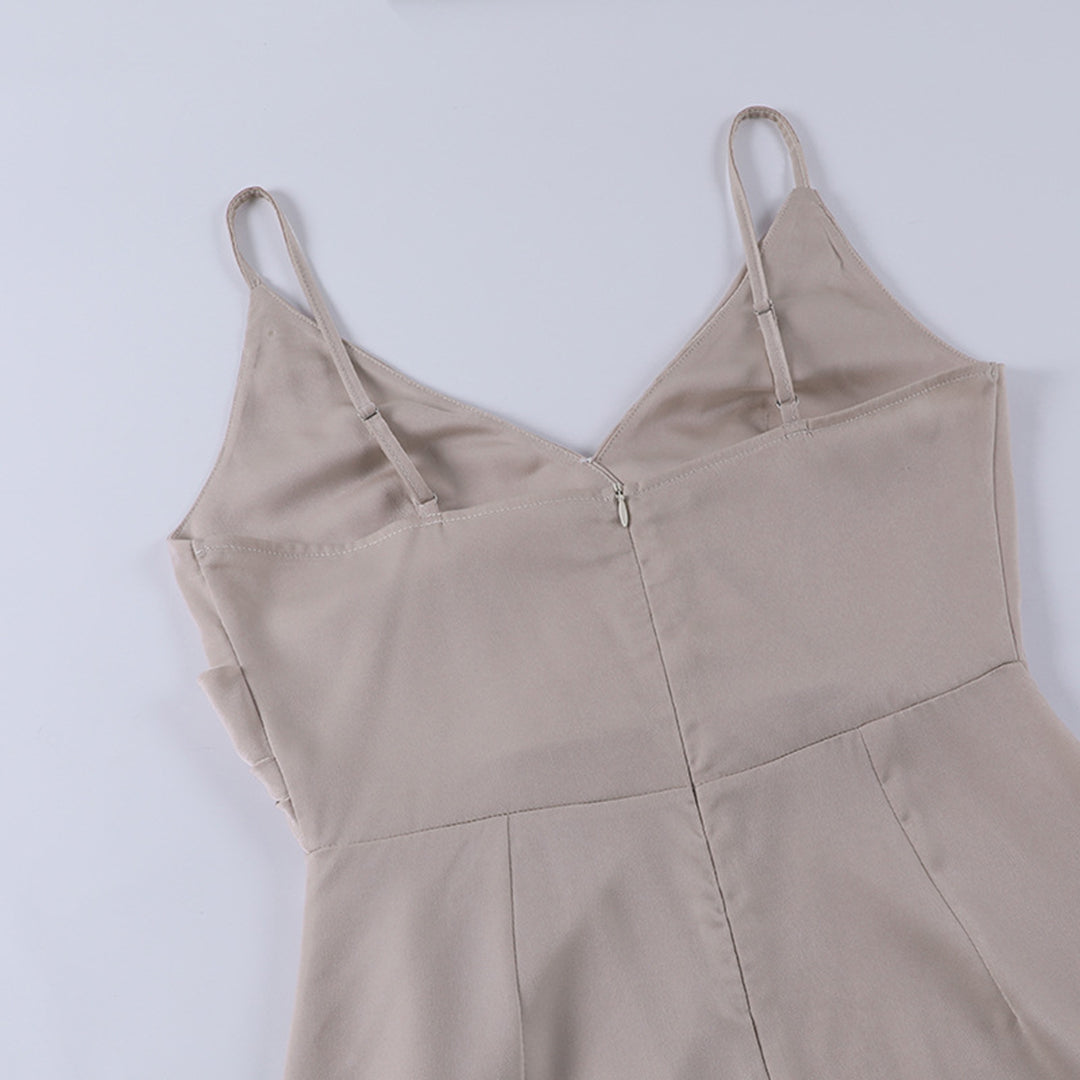 ZIENA – Vestido de fiesta elegante con abertura alta y diseño cómodo