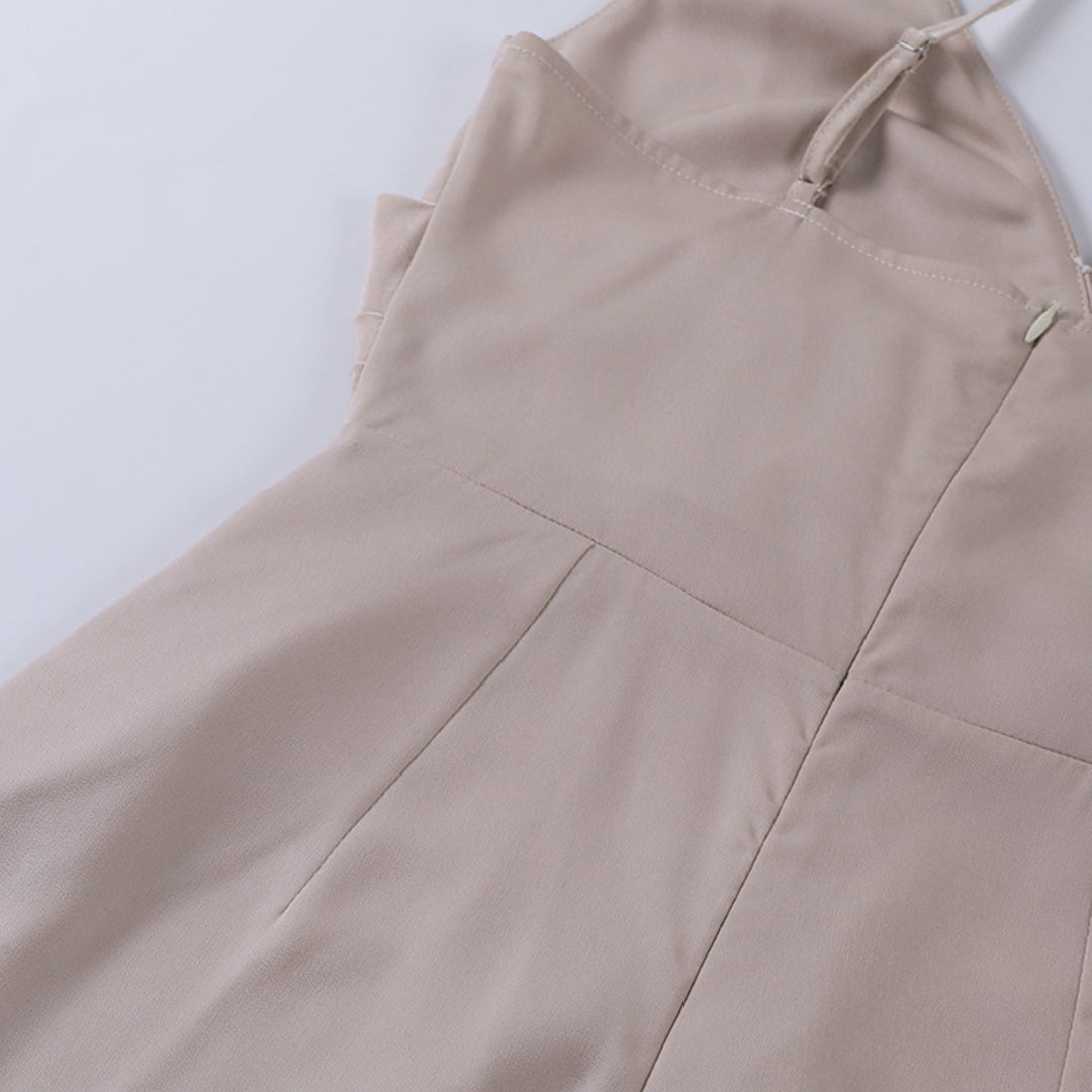 ZIENA – Vestido de fiesta elegante con abertura alta y diseño cómodo
