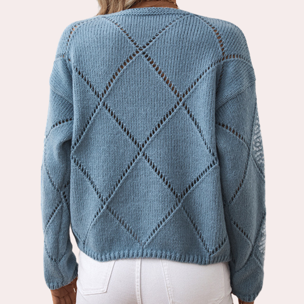 DANA - Jersey de punto con detalles de lentejuelas para mujer