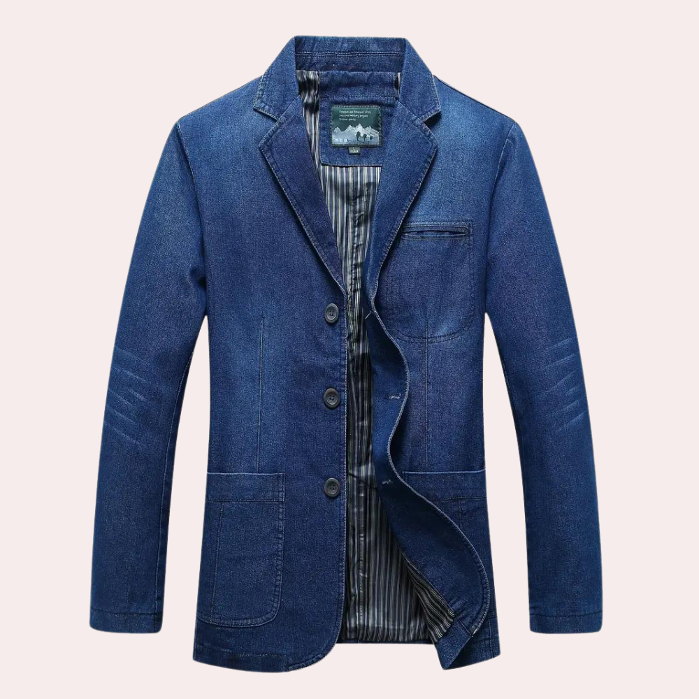 Blazer vaquera slim fit para hombre – JEZAR
