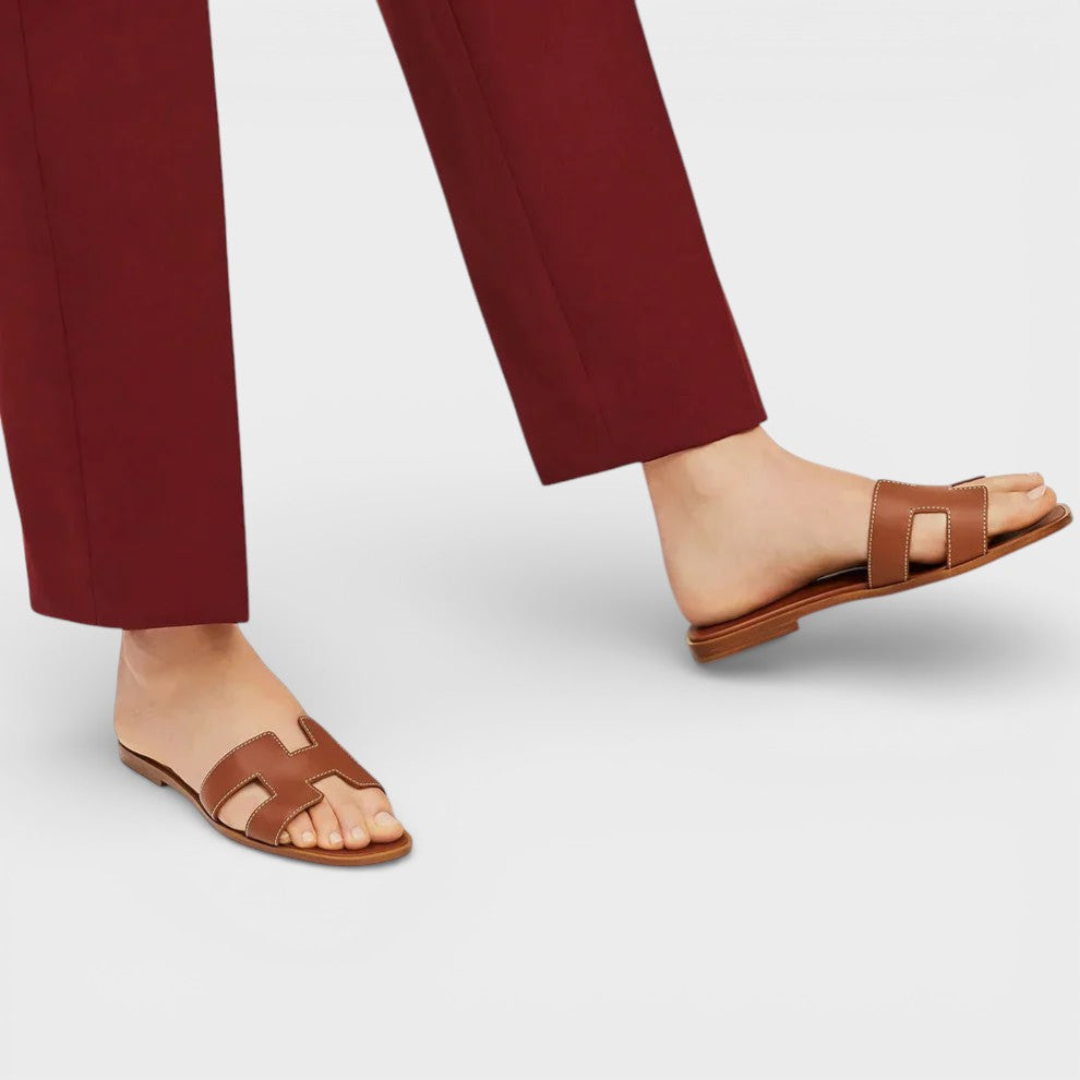 ELENA – Sandalias planas de mujer estilo H