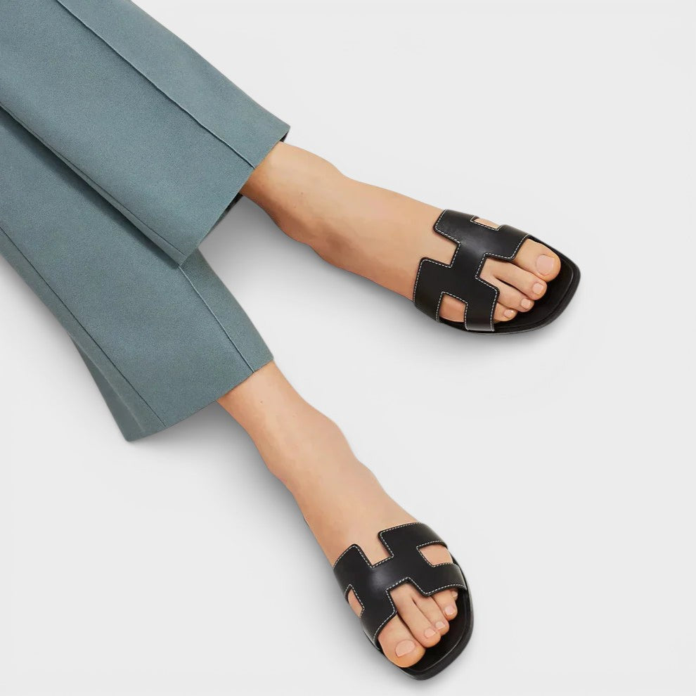 ELENA – Sandalias planas de mujer estilo H