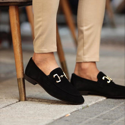 Mocasines elegantes para hombre con detalle metálico – MARCÉLLO