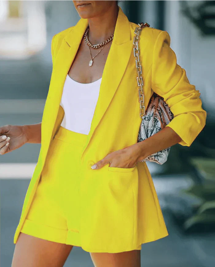 Verona – Mono corto con blazer y pernera recta para mujer