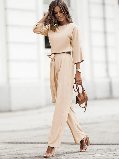Mono elegante de pierna ancha para eventos y ocasiones especiales – NOA