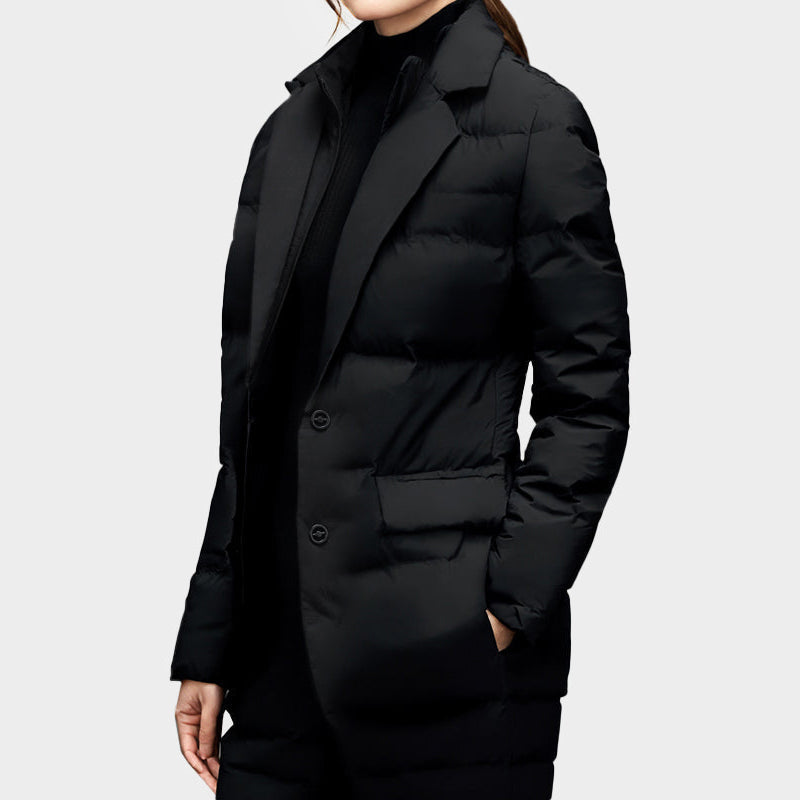 Abrigo acolchado de mujer estilo blazer elegante – ELIORA