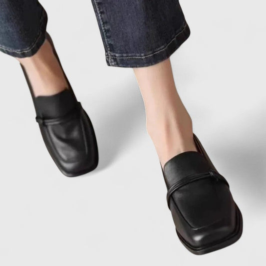 ISABEL – Mocasines ortopédicos clásicos con puntera cuadrada para mujer
