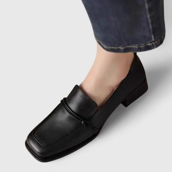 ISABEL – Mocasines ortopédicos clásicos con puntera cuadrada para mujer