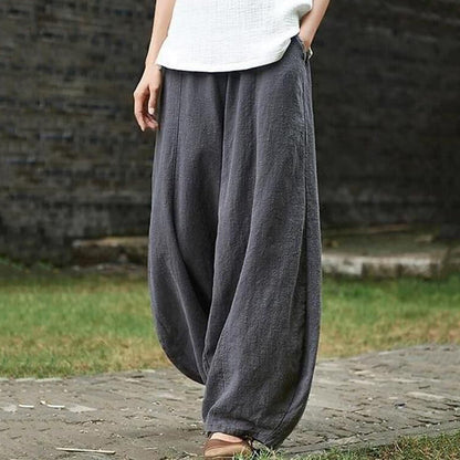 Pantalón de algodón cómodo y ligero para mujer – EMILIA
