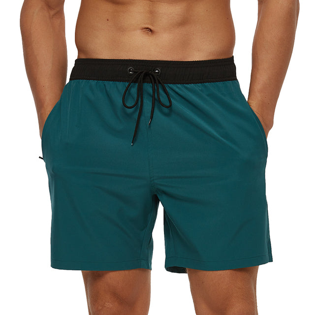 Aventura – Pantalones cortos para hombre con cintura elástica y cordón ajustable