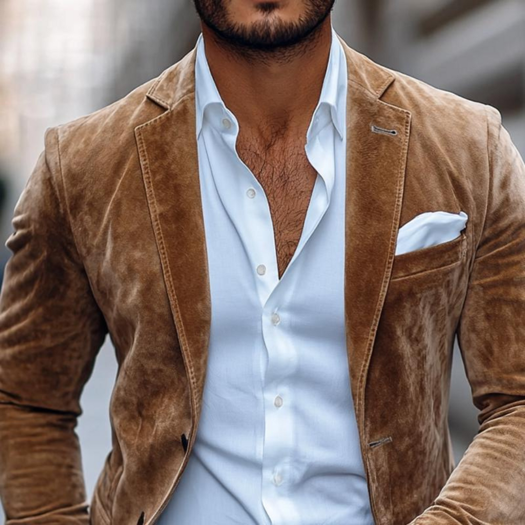 Ethan | Moderna Americana Cruzada Beige Hombre 2