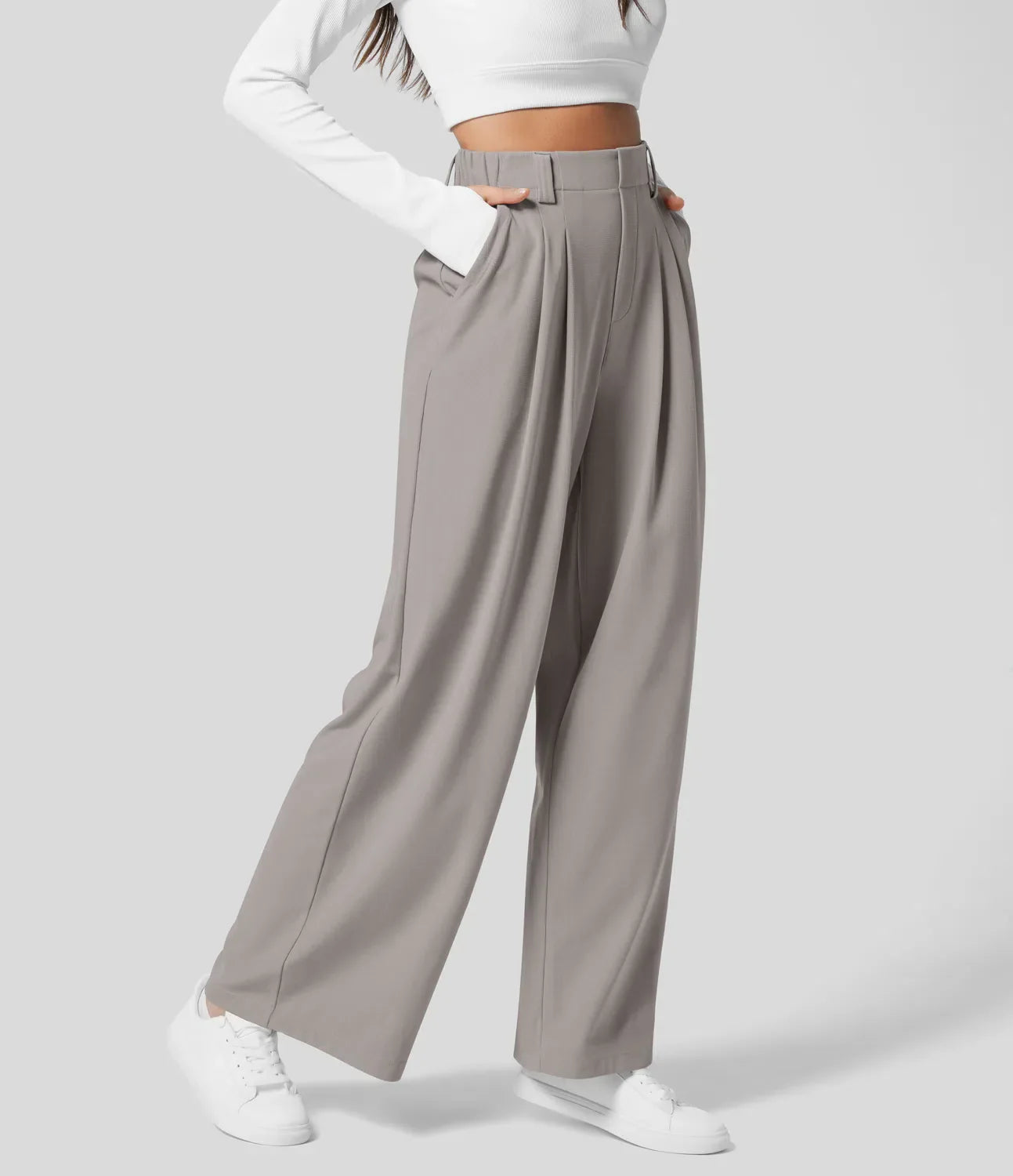 Palma – Pantalón de talle alto con pernera ancha para mujer
