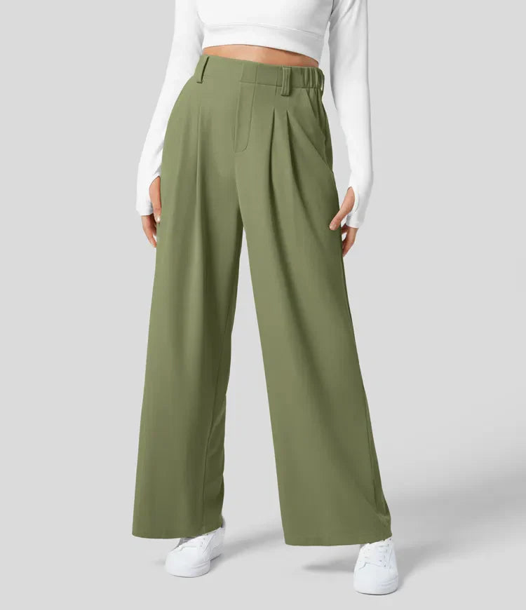 Palma – Pantalón de talle alto con pernera ancha para mujer