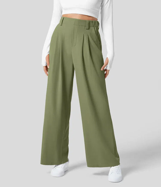 Palma – Pantalón de talle alto con pernera ancha para mujer