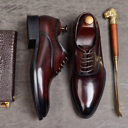 Zapatos Oxford de cuero para hombres con diseño clásico y confort excepcional – MARTON