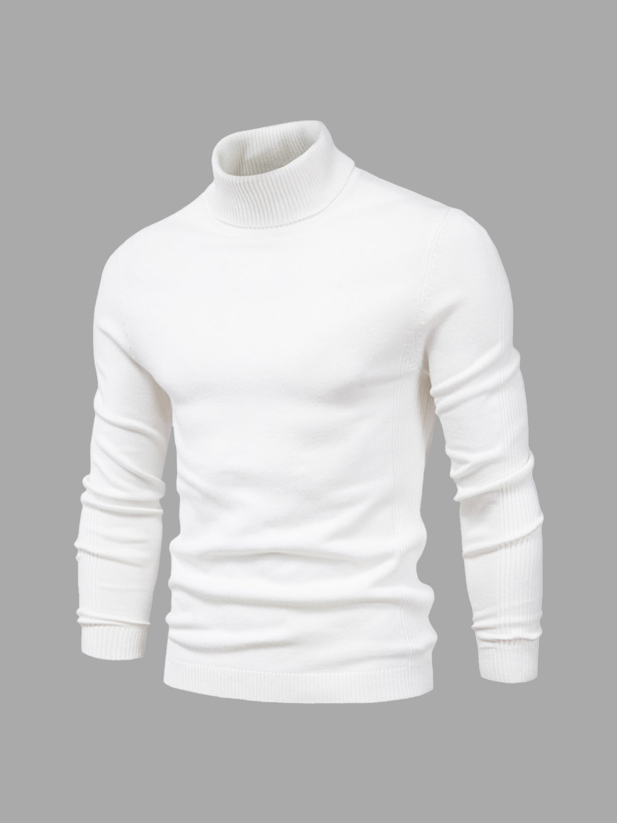 DAVARO – Jersey de hombre de cuello alto slim fit con diseño elegante