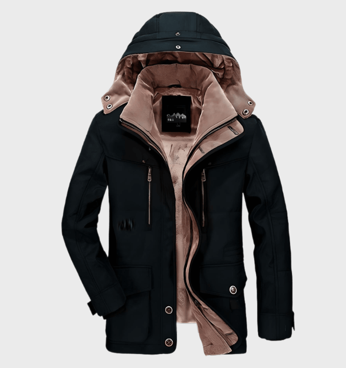 Abrigo acolchado de invierno para hombre con capucha – BRENTOR